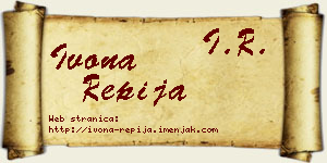 Ivona Repija vizit kartica